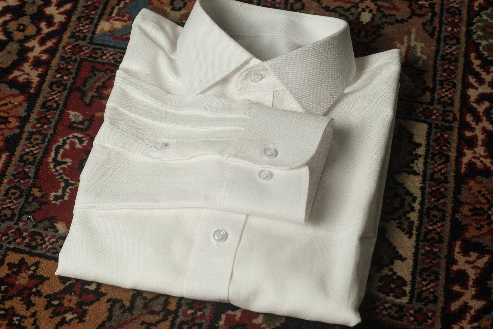 Custom made linen shirt tailored in Chiang Mai