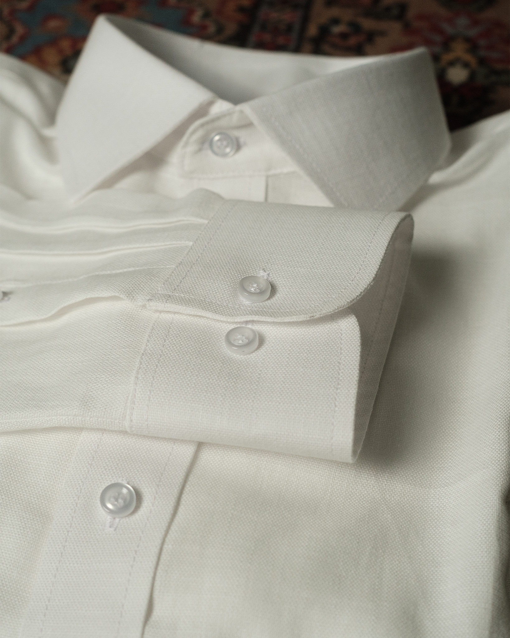Custom made linen shirt tailored in Chiang Mai